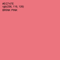 #EC747E - Brink Pink Color Image